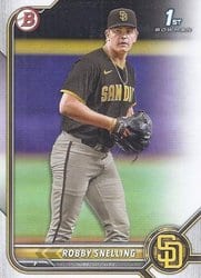 2022 Bowman Draft Base Set Robby Snelling #BD-82 card