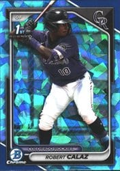 2024 Bowman Sapphire Edition Base Set Robert Calaz #BCP-131 card