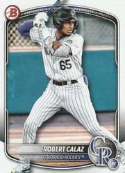 2025 Bowman Prospects Robert Calaz #BP-40 card