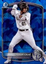 2025 Bowman Sapphire Edition Base Set Robert Calaz #BCP-40 card
