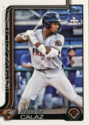 2025 Topps Pro Debut Base Set Robert Calaz #PD-77 card