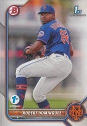 2022 Bowman 1st Edition Base Set Robert Dominguez #BPPF-51 card