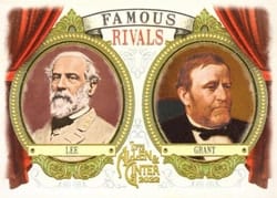 2022 Topps Allen & Ginter Famous Rivals Robert E. Lee / Ulysses S. Grant #FR-7 card