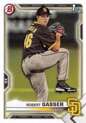 2021 Bowman Draft Base Set Robert Gasser #BD-135 card