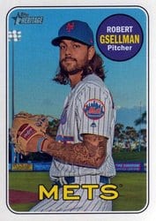 2018 Topps Heritage Base Set Robert Gsellman #631 card