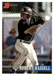 2021 Bowman Heritage Base Set Robert Hassell #218 card