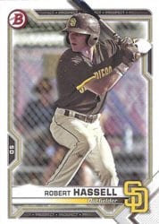 2021 Bowman Prospects Robert Hassell #BP-120 card