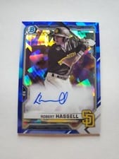2021 Bowman Sapphire Edition Autographs Robert Hassell #BSPA-RH card