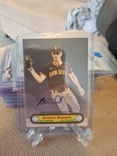 2021 Topps Heritage Minor League 1972 Topps Baseball Poster Card Autographs Robert Hassell #BPB-RH card
