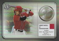 2022 Bowman Platinum Minted in Merit Robert Hassell #MM-8 card