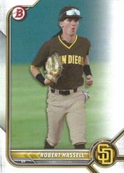 2022 Bowman Prospects Robert Hassell #BP-133 card