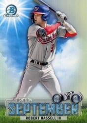 2023 Bowman Sights on September Robert Hassell III. #SOS-13 card