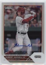2023 Topps Pro Debut Chrome Autographs Refractor Robert Hassell III #PDC-89 card