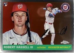 2025 Topps Chrome Platinum Base Set Robert Hassell III #300 card