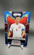 2018 Panini Prizm World Cup Robert Lewandowski Blue Prizm #146 card