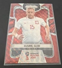 2018 Panini Prizm World Cup Robert Lewandowski Red Mosaic Prizm #146 card