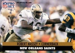 1991 Pro Set Base Set Robert Massey #238 card