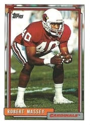 1992 Topps Base Set Robert Massey #371 card