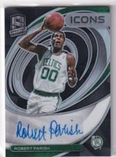 2021-22 Panini Spectra Icons Autographs Robert Parish #IA-RBP card