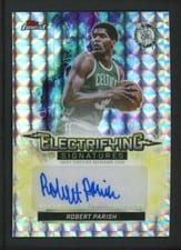 2025-26 Finest Electrifying Signatures Robert Parish #ESG-RP card
