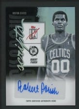 2025-26 Topps Signature Class Shadow Scripts Robert Parish #SS-RP card