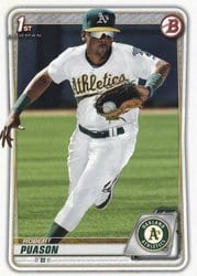 2020 Bowman Prospects Robert Puason #BP-145 card