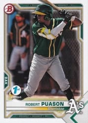 2021 Bowman 1st Edition Base Set Robert Puason #BP-45 card
