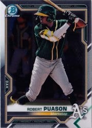 2021 Bowman Chrome Prospects Robert Puason #BCP-45 card