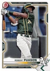 2021 Bowman Draft Base Set Robert Puason #BD-153 card