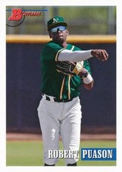 2021 Bowman Heritage Base Set Robert Puason #200 card