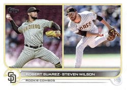 2022 Topps Update Base Set Robert Suarez / Steven Wilson #US239 card