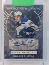 2021-22 Upper Deck Black Diamond Sparkling Scripts Robert Thomas #SC-RT card