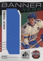 2025-26 SP Game Used 2025 Winter Classic Banner Year Relics Robert Thomas #BYWC-RT card