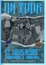 2024-25 Upper Deck On Tour Robert Thomas / Jordan Kyrou #OT-21 card
