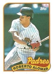 1989 Topps Base Set Roberto Alomar #206 card
