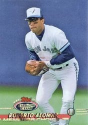 1993 Stadium Club Base Set Roberto Alomar #596 card