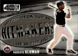 2002 Upper Deck 40-Man Base Set Roberto Alomar #1070 card