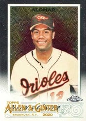 2020 Topps Allen & Ginter Chrome Base Set Roberto Alomar #134 card