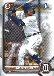 2022 Bowman Prospects Roberto Campos #BP-14 card