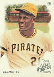 2019 Topps Allen & Ginter Base Set Roberto Clemente #84 card