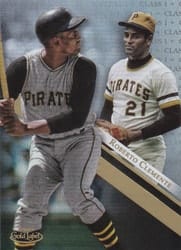 2019 Topps Gold Label Base Set Roberto Clemente #91 card