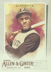 2020 Topps Allen & Ginter Base Set Roberto Clemente #51 card