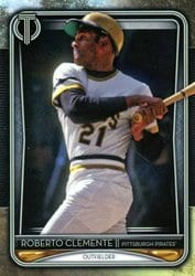 2020 Topps Tribute Base Set Roberto Clemente #55 card