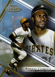 2021 Topps Gold Label Base Set Roberto Clemente #42 card