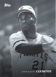 2022 Topps Black & White Base Set Roberto Clemente #67 card