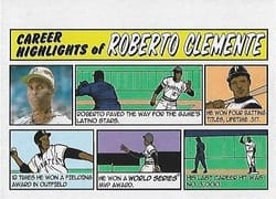 2022 Topps Heritage 1973 Topps Comics Roberto Clemente #73TC-25 card