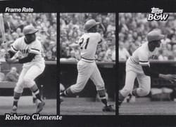 2023 Topps Black & White Frame Rate Roberto Clemente #FR6 card