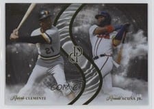 2024 Topps Dynamic Duals Ripple Effect Roberto Clemente / Ronald Acuña Jr. #RE-01 card
