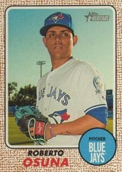 2017 Topps Heritage Base Set Roberto Osuna #107 card