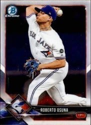 2018 Bowman Chrome Base Set Roberto Osuna #62 card